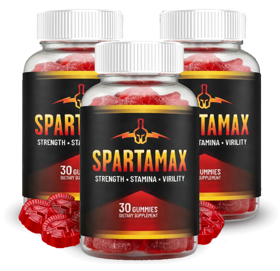 Spartamax male vitality gummies, three bottle pack
